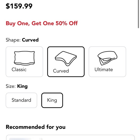 Sleep Number | Responsefit king curved | memory foam - Picture 5 of 7